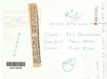 Photo 1001 - Baltimore Sun Notes on Back